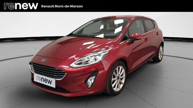 Rouge Utilisé 2017 Ford Fiesta Titanium Citadine | 10 990 € (Prix juste) - Image 1/4