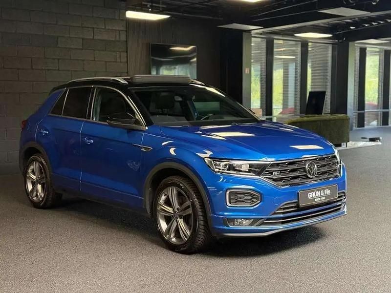 Bleu Utilisé 2021 VW T-Roc R-line SUV | 28 990 € (Prix juste) - Image 1/4