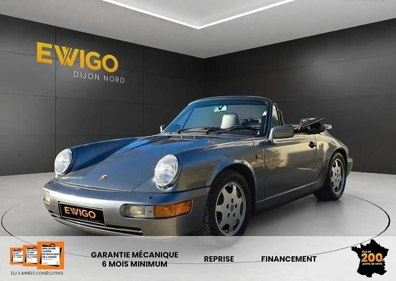 Gris Occasion 1990 Porsche 911 Carrera 4 Cabriolet | 69 990 € - Image 1/4
