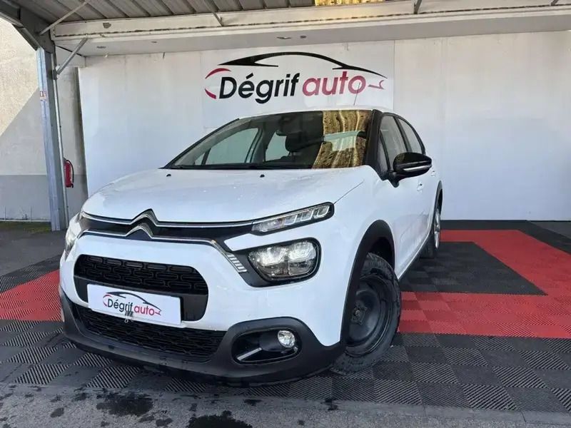 Blanc Utilisé 2021 Citroën C3 Shine Citadine | 9 990 € (Super prix) - Image 1/4