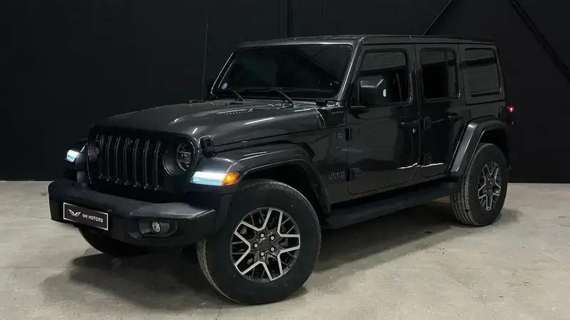 Gris Utilisé 2021 Jeep Wrangler Unlimited SUV | 49 990 € (Super prix) - Image 1/4