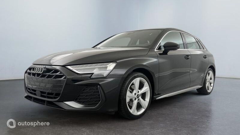 Noir Utilisé 2024 Audi A3 Sportback S-Line Berline | 39 999 € (Prix assez cher) - Image 1/4