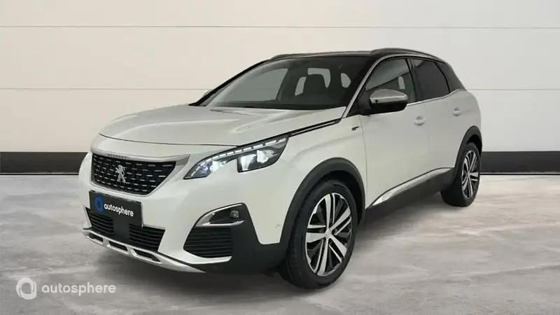 Blanc Utilisé 2018 Peugeot 3008 GT SUV | 18 999 € (Prix juste) - Image 1/4