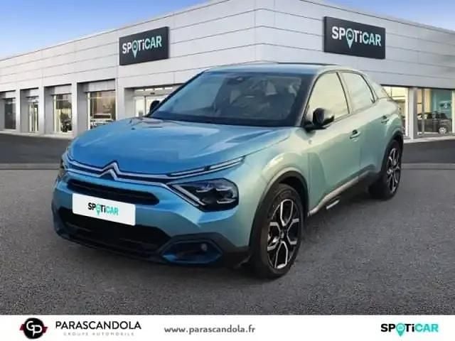 Bleu iceland (n) Utilisé 2022 Citroën e-C4 Feel Berline | 16 490 € (Bon prix) - Image 1/4