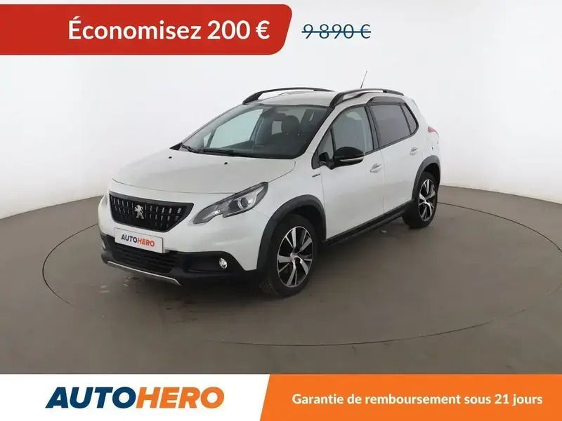 Blanc Utilisé 2018 Peugeot 2008 GT-line SUV | 9 690 € (Bon prix) - Image 1/2