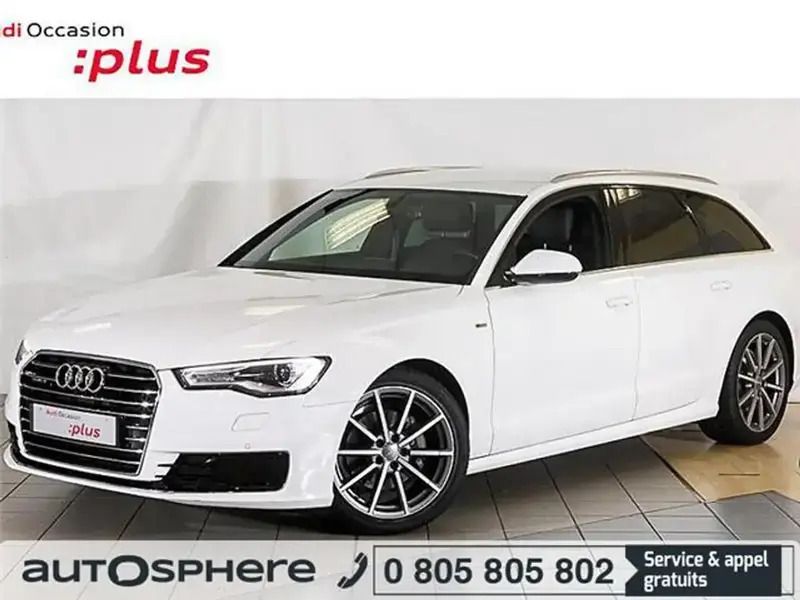 Blanc Utilisé 2016 Audi A6 S-Line Break | 39 897 € - Image 1/4