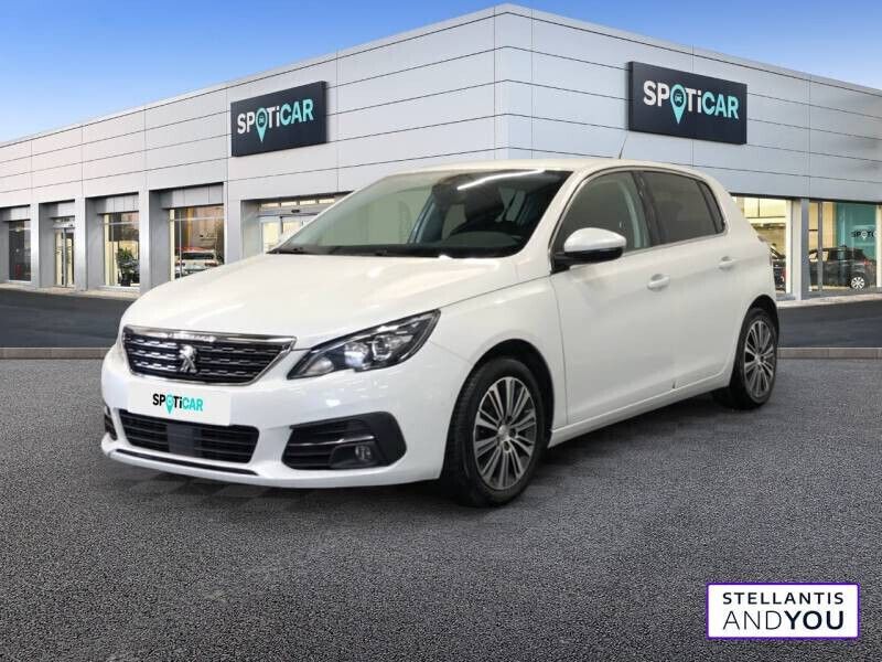 Blanc Utilisé 2021 Peugeot 308 Allure Berline | 15 690 € (Prix juste) - Image 1/4