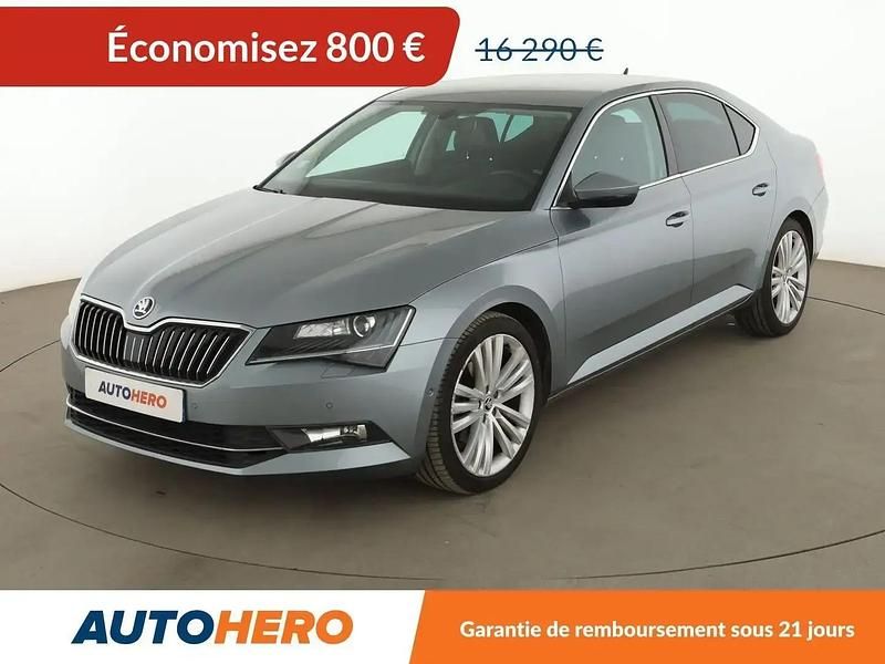 Gris Occasion 2015 Skoda Superb Style Berline | 15 490 € (Prix assez cher) - Image 1/2