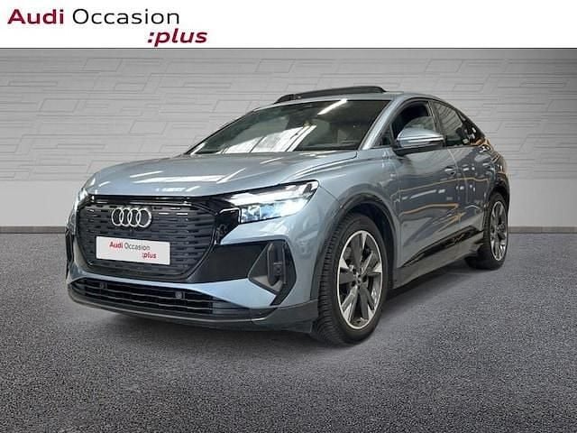 Bleu geyser métallisé Utilisé 2022 Audi Q4 Sportback e-tron S-Line SUV | 37 900 € (Super prix) - Image 1/4