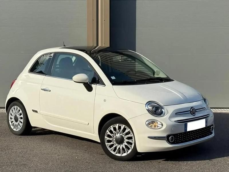 Blanc Utilisé 2019 Fiat 500 Lounge Berline | 8 990 € (Prix juste) - Image 1/4