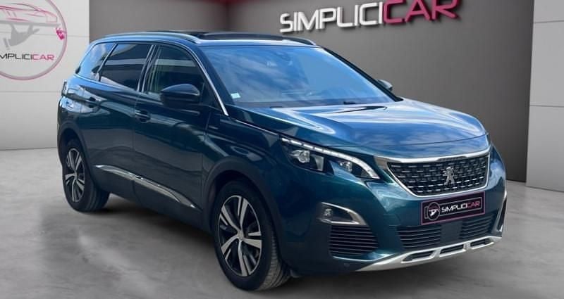 Bleu Utilisé 2017 Peugeot 5008 GT-line Monospace | 15 990 € (Bon prix) - Image 1/4