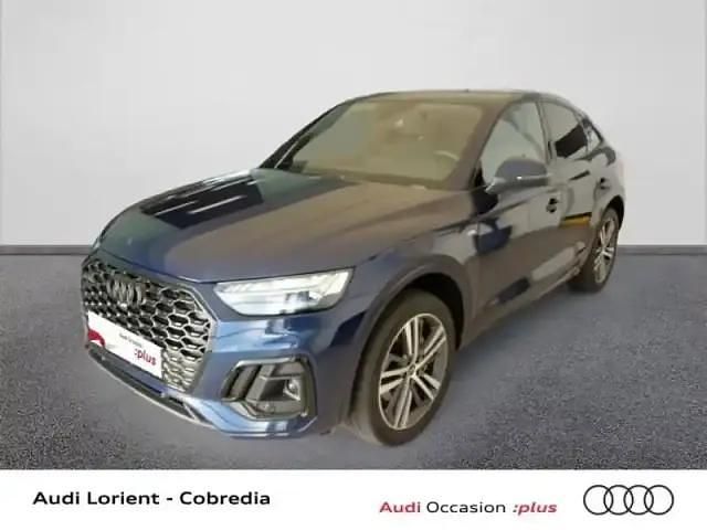 Bleu navarre métallisé Occasion 2022 Audi Q5 Sportback S-Line SUV | 52 990 € (Prix juste) - Image 1/4