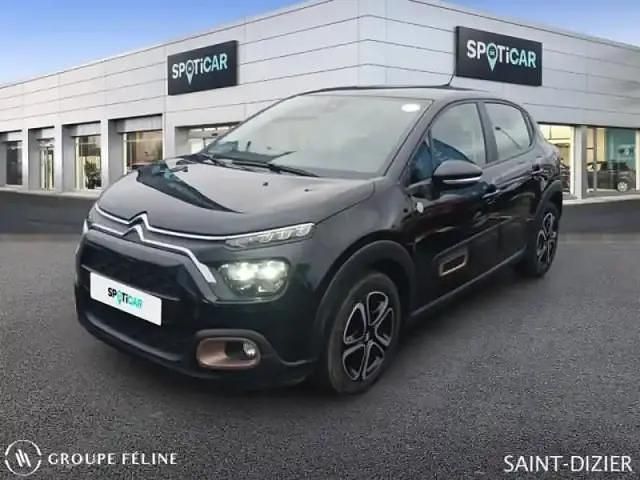 Noir Occasion 2023 Citroën C3 PureTech Citadine | 14 980 € (Prix assez cher) - Image 1/4