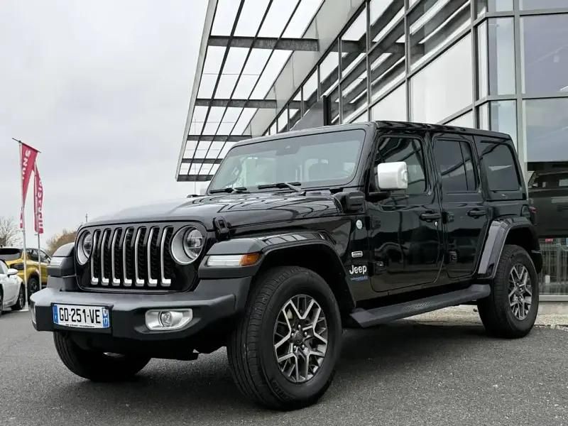 Noir Utilisé 2021 Jeep Wrangler Unlimited SUV | 51 900 € (Prix assez cher) - Image 1/4