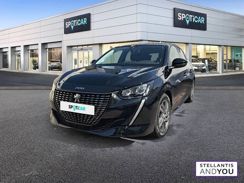 Noir Utilisé 2022 Peugeot 208 Style Citadine | 13 990 € (Prix juste) - Image 1/4