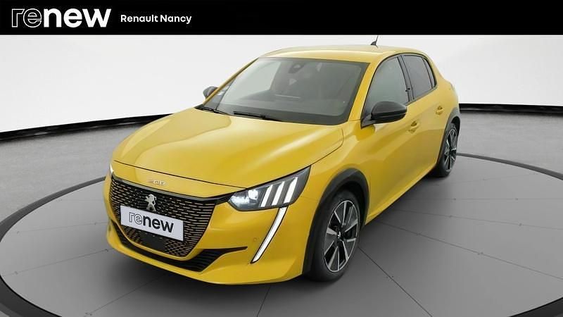 Jaune Utilisé 2021 Peugeot e-208 GT-line Citadine | 14 490 € (Prix juste) - Image 1/4