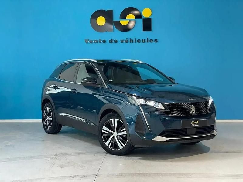 Bleu Utilisé 2021 Peugeot 3008 SUV | 22 990 € (Prix juste) - Image 1/4
