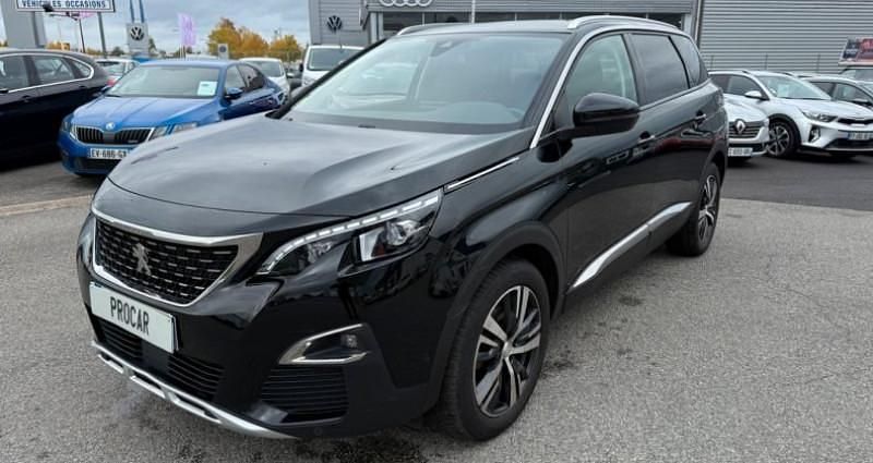 Noir Utilisé 2019 Peugeot 5008 Allure Monospace | 15 990 € - Image 1/4