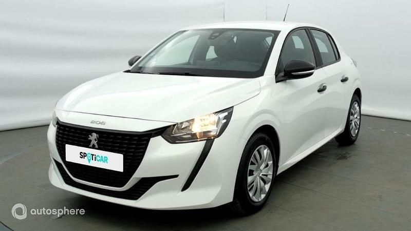 Blanc Utilisé 2021 Peugeot 208 Premium Citadine | 10 480 € (Prix juste) - Image 1/4