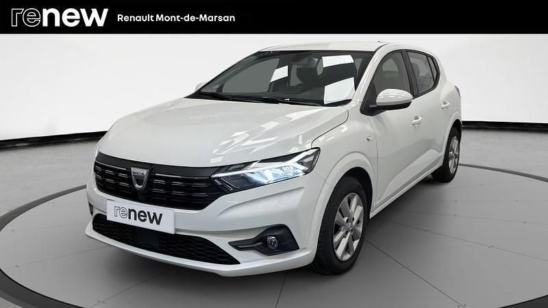 Blanc Utilisé 2022 Dacia Sandero Comfort Citadine | 10 990 € (Bon prix) - Image 1/4