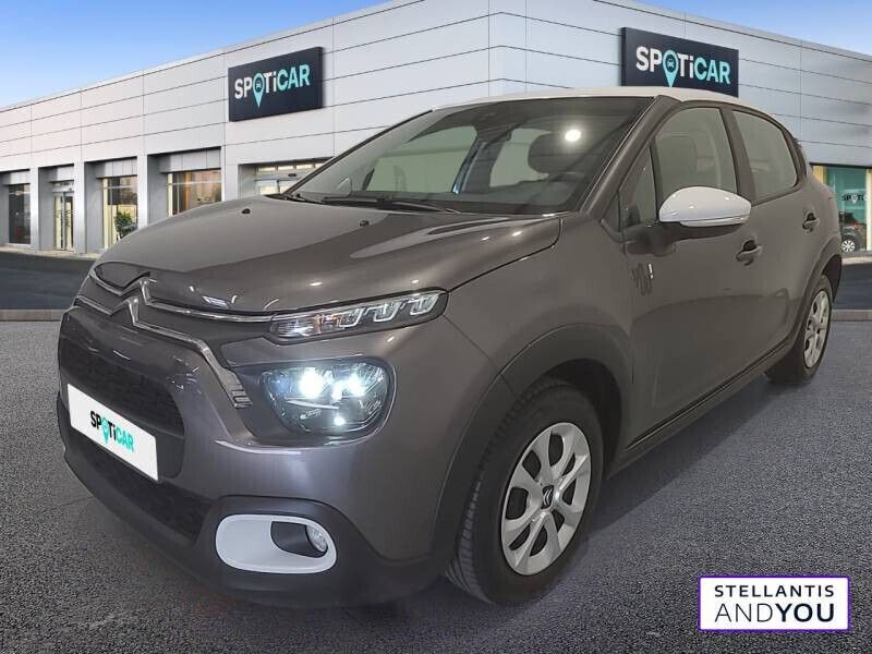 Gris Utilisé 2022 Citroën C3 PureTech Citadine | 10 990 € (Prix juste) - Image 1/4