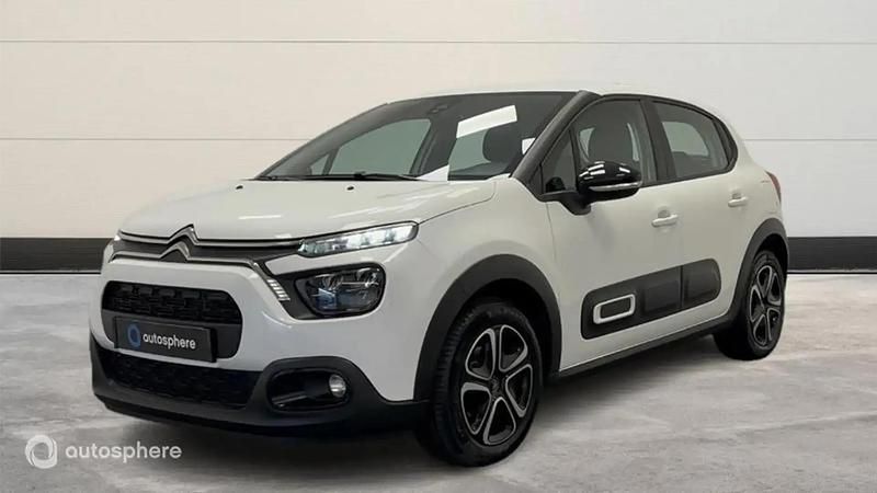 Blanc Utilisé 2022 Citroën C3 Feel Citadine | 11 290 € (Prix juste) - Image 1/4