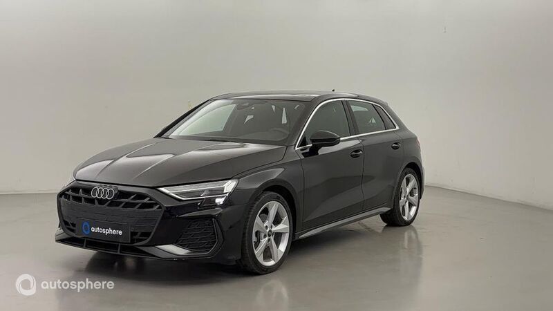 Noir Utilisé 2024 Audi A3 Sportback S-Line Berline | 36 299 € (Prix juste) - Image 1/4