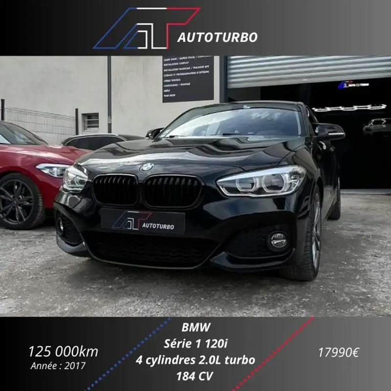 Noir Occasion 2017 BMW 120 M Sport Citadine | 17 990 € (Prix juste) - Image 1/4
