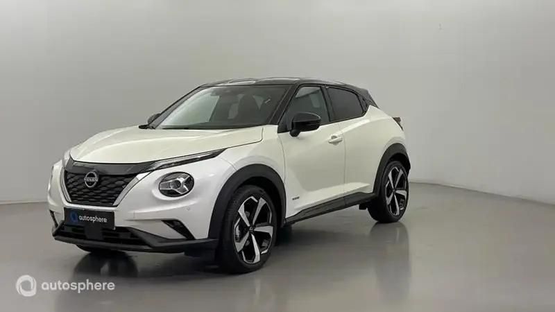 Blanc Nouvelle 2024 Nissan Juke Tekna SUV | 28 799 € (Prix assez cher) - Image 1/4