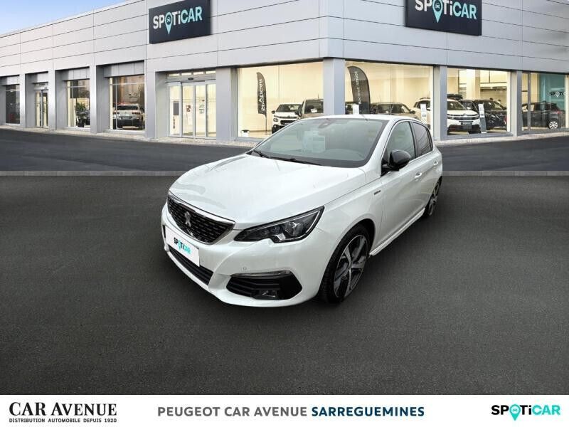 Blanc nacré Utilisé 2019 Peugeot 308 GT-line Berline | 10 249 € (Bon prix) - Image 1/1
