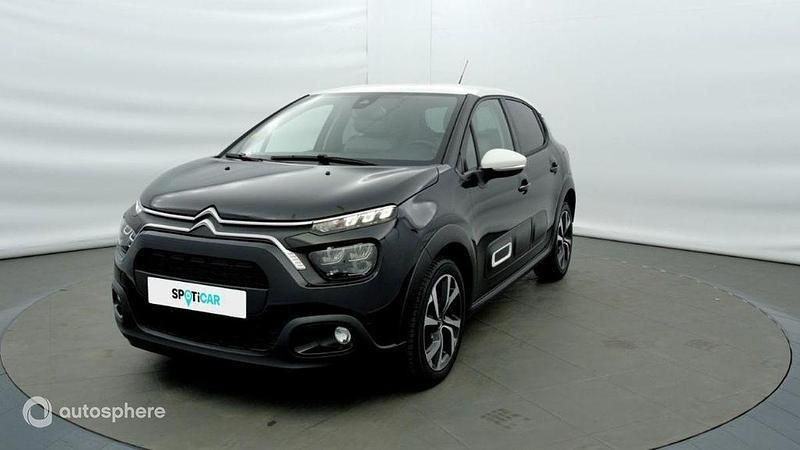 Noir Occasion 2022 Citroën C3 Shine Citadine | 14 279 € (Prix assez cher) - Image 1/4