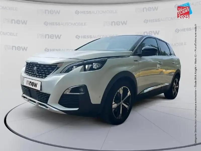 Noir Utilisé 2019 Peugeot 3008 GT-line SUV | 14 999 € (Prix juste) - Image 1/4