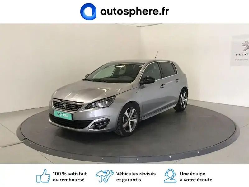 Gris Utilisé 2017 Peugeot 308 GT-line Berline | 15 480 € (Prix assez cher) - Image 1/4