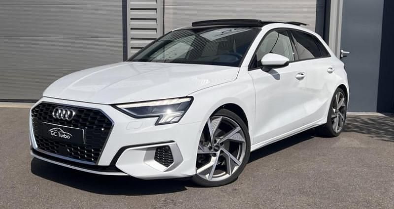 Blanc Utilisé 2022 Audi A3 Sportback e-tron Sport Citadine | 32 990 € (Prix assez cher) - Image 1/4