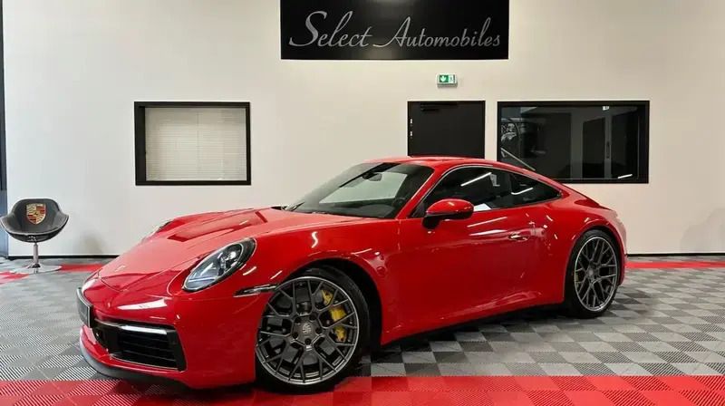 Rouge Utilisé 2019 Porsche 911 Carrera 4S Coupé | 139 900 € (Bon prix) - Image 1/4