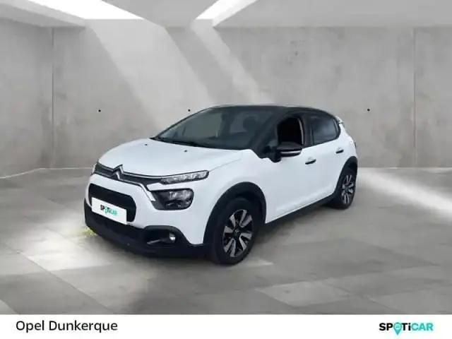 Blanc banquise (o) Utilisé 2023 Citroën C3 PureTech Berline | 13 000 € - Image 1/4