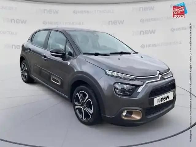 Occasion Citroën C3 PureTech 2023 Gris acier (m)  noir perla nera Berline