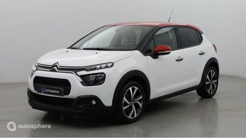 Blanc Utilisé 2022 Citroën C3 PureTech Citadine | 15 499 € (Prix juste) - Image 1/4