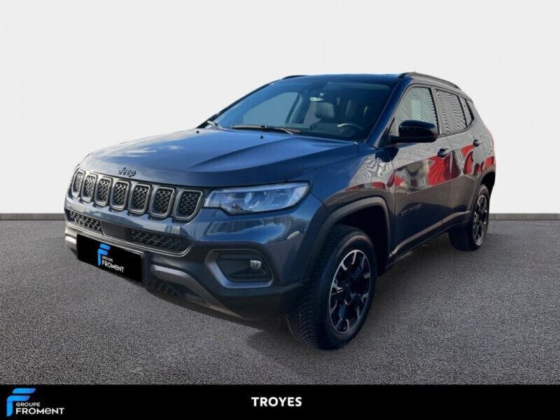 Bleu Utilisé 2023 Jeep Compass Trailhawk SUV | 28 490 € (Prix juste) - Image 1/4