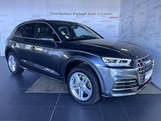 Gris daytona nacré Utilisé 2018 Audi Q5 S-Line SUV | 32 900 € (Bon prix) - Image 1/4