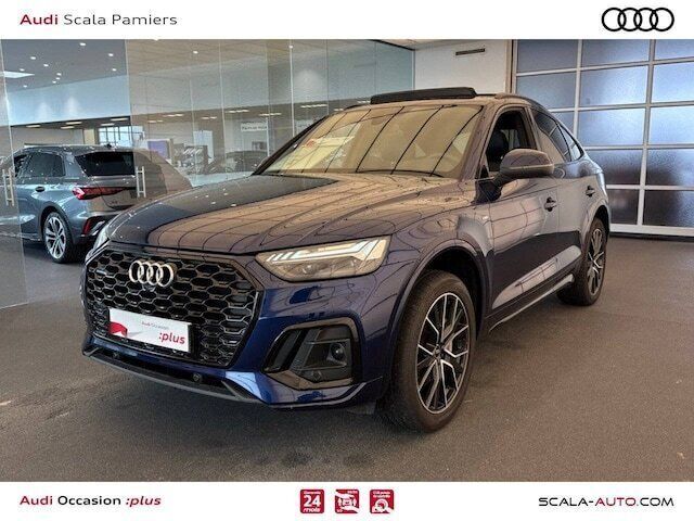 Bleu navarre métallisé Utilisé 2023 Audi Q5 Sportback S-Line SUV | 47 990 € (Prix juste) - Image 1/4