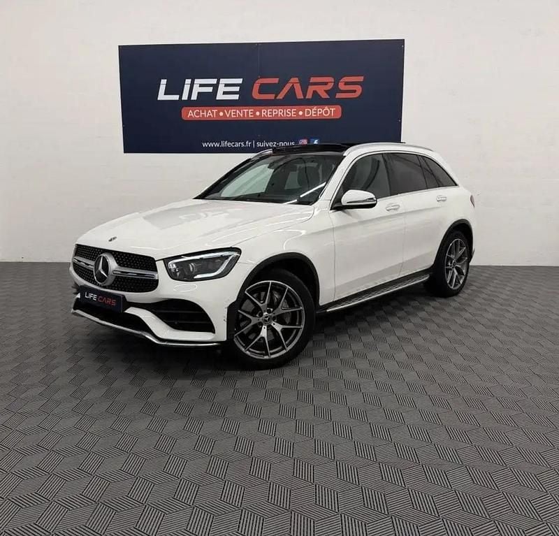 Blanc Occasion 2020 Mercedes GLC220 AMG line SUV | 29 490 € (Prix juste) - Image 1/4