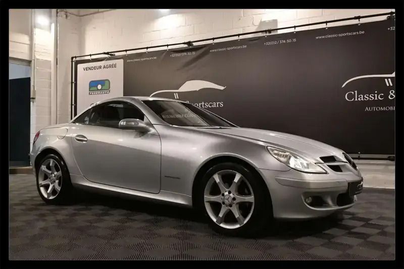 Gris Utilisé 2004 Mercedes SLK200 Cabriolet | 7 450 € - Image 1/4