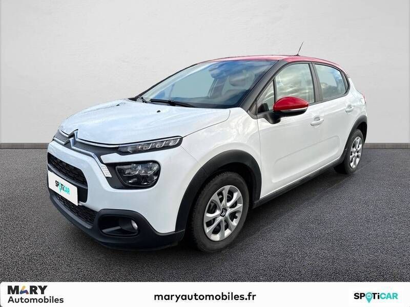 Blanc Utilisé 2021 Citroën C3 PureTech Citadine | 10 490 € (Prix juste) - Image 1/3