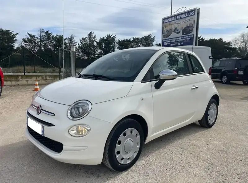 Blanc Utilisé 2017 Fiat 500 Pop Star Citadine | 9 900 € (Prix juste) - Image 1/4