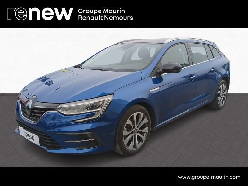 Bleu Occasion 2024 Renault Mégane IV Techno Break | 23 990 € (Prix assez cher) - Image 1/4
