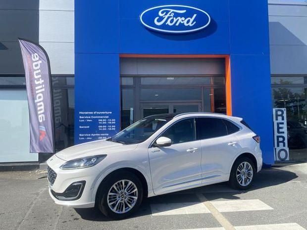Blanc Utilisé 2022 Ford Kuga Vignale SUV | 26 999 € (Prix juste) - Image 1/4