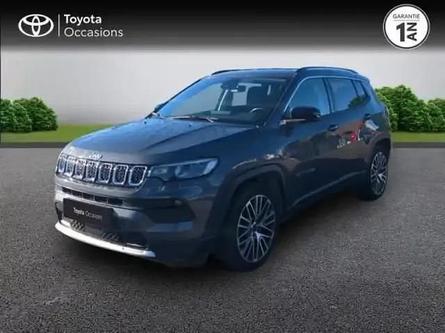 Sting gray toit noir Occasion 2022 Jeep Compass SUV | 21 800 € (Super prix) - Image 1/4