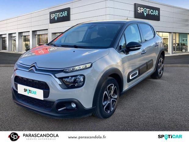Noir Utilisé 2022 Citroën C3 PureTech Citadine | 16 450 € (Prix assez cher) - Image 1/4