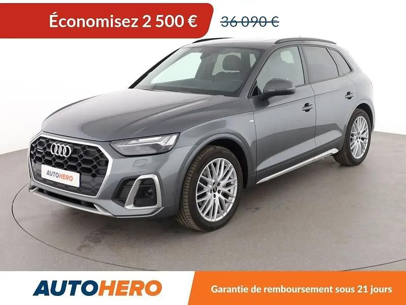 Gris Utilisé 2021 Audi Q5 S-Line SUV | 33 590 € (Prix juste) - Image 1/2